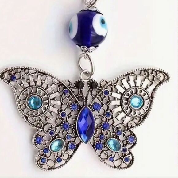 BAG CHARM Gothic  Butterfly  Daisy Bee Key Chain - Picture 1 of 5